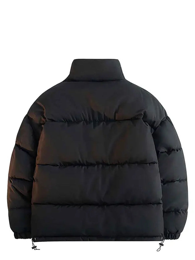 Black Reversible Unisex Faux-Fur Winter Coat