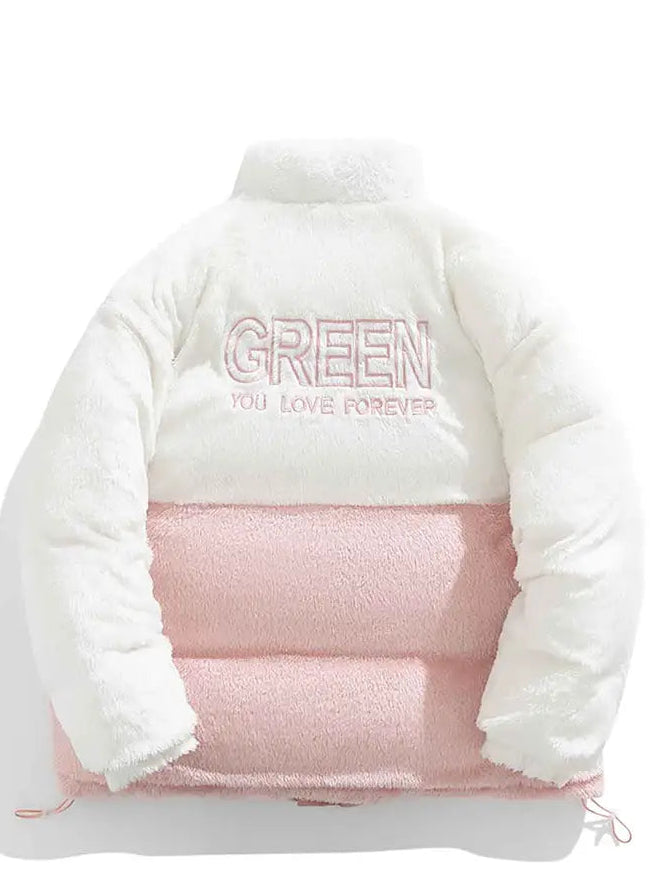 Apricot Reversible Unisex Faux-Fur Winter Coat