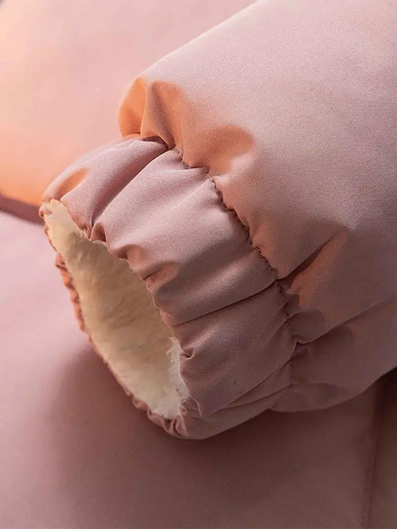 Apricot Reversible Unisex Faux-Fur Winter Coat